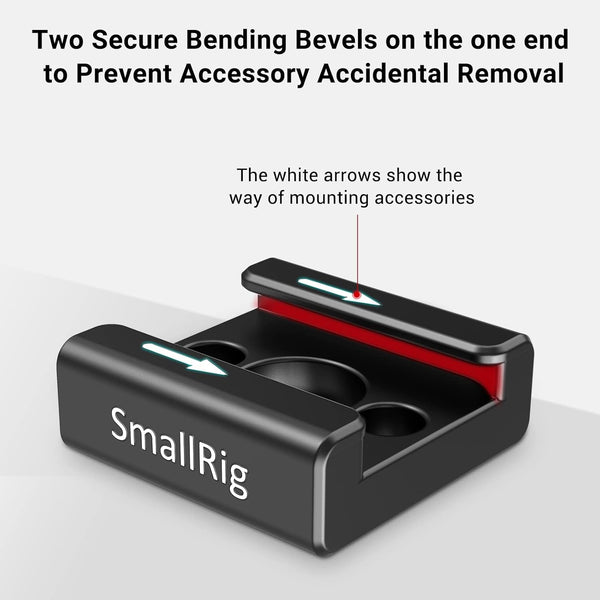 SMALLRIG Cold Shoe Mount Adapter with 1/4’’ Thread Hole for Camera Rigs