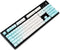 YMDK Double Shot 104 Dyed PBT Keyset for Cherry MX Switches Mechanical Keyboard, Blue White Gradient (Only Keycap)