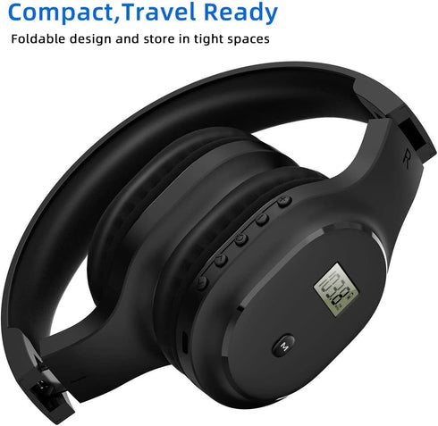 Rechargeable Portable Personal FM Radio Headphones with Best Reception, Wireless Headset for Jogging, Mowing, Cycling