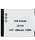 Synergy Digital Camera Battery, Compatible with Kodak PIXPRO WPZ2 Digital Camera, (Li-Ion, 3.7V, 1000 mAh) - Ultra