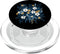 Botanical Citrus Floral Navy Orange Aesthetic Midnight Blue Botanical Citrus Floral Bouquet PopSockets PopGrip for MagSafe