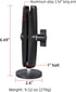 FPN 66mm 25mm /1 inch 5.91" Diameter Round Heavy-Duty Magnetic Base Mount with Rubber Coating Ball & Double Socket Arm