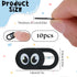 YQQYG 10 Pcs Laptop Camera Cover Slide, Webcam Cover Slide, Laptop Camera Cover Slide Thin, Cell Phone Camera Cover