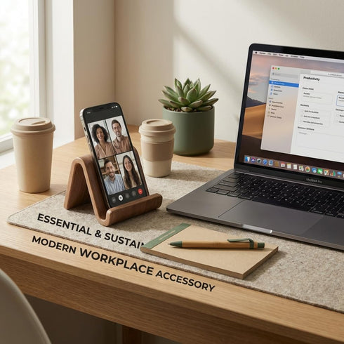 Generic 17 16 15 14 Wood Phone Stand for Desk - American Walnut Wooden Cell Phone Holder for iPhone Pro Max Plus