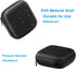 PATIKIL 2.95x2.95 Electronic Organizer Case, 2 Pcs EVA Hard Waterproof Square Travel Carrying Case with Zipper for