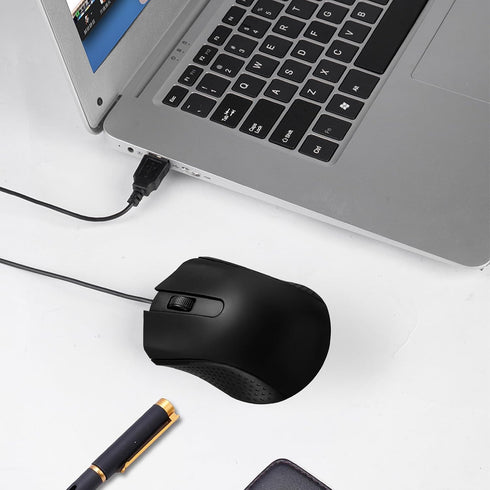 SUNYIWJIE 12 Pack (12) Wired Mouse Bulk Computer Mouse Wired with Ergonomic Design Computer Mice Plug and Play USB