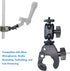 Generic 1/4" Insta360 X5 X4 X3 X2 Bike Handlebar Camera Mount with Screw Camera Clamp,Adapter for Gopro for Hero