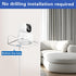 JoyHuaTrade 4 PCS Wall Mount Floating Camera Shelf, Baby Monitor Holder Punch-Free Wall Bracket Pet Monitor Camera