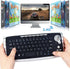 Mini Ergonomic Keyboard Trackball Air Mouse, 1200dpi Function, 2.4G Wireless Keyboard with Trackball for Laptop PC TV
