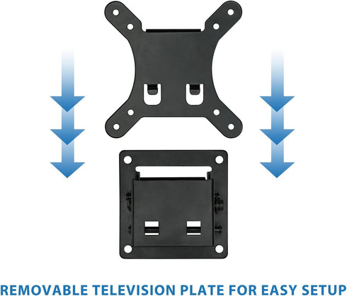 Mount-It! 13-32 Inch 33 Lbs Small TV Monitor Wall Mount | Quick Release | Fits LCD/LED Screen | Max | Slim Tilting