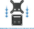 Mount-It! 13-32 Inch 33 Lbs Small TV Monitor Wall Mount | Quick Release | Fits LCD/LED Screen | Max | Slim Tilting