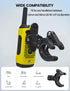 HYS Motorcycle Walkie Talkie Mount, Bike Two Way Radio Holder, Quick Install Handlebar Clip for Bicycle Scooter, Handheld Radio Clamp for Motorola Talkabout Cobra Midland Icom with Clip 2 Way Radio