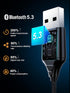 MaedHawk Aux to Bluetooth Receiver for Car, Bluetooth Aux Adapter with USB to 3.5mm Audio Jack Kit