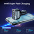 SUNDAREE Super Fast Car Charger, 60W Multiport USB Car Charger, USB C Cigarette Charger for iPhone & Samsung Devices