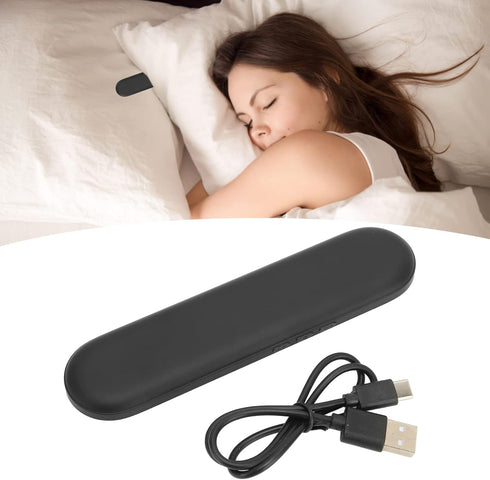 Portable Mini Bluetooth Pillow Speaker, Bone Conduction Sleeping Speaker with Stereo Bass for Deep Sleeping (Black)