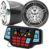 UTV ATV Bluetooth Amplifier Sound System, Hand-free Speakers FM USB Audio System with 12V Motorcycle Waterproof Speakers