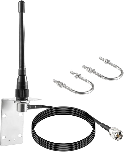 eifagur VHF Marine Radio Antenna Low-Profile 156-163MHz Antenna PL259 Connector with 16.5 Feet