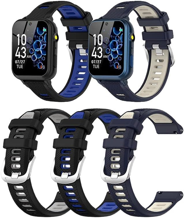 3 Pack Wrist Strap Compatible with Wiszodet S16/Phyulls S16/Cosjoype S16 Kids Smart Watch, Replacement Bands