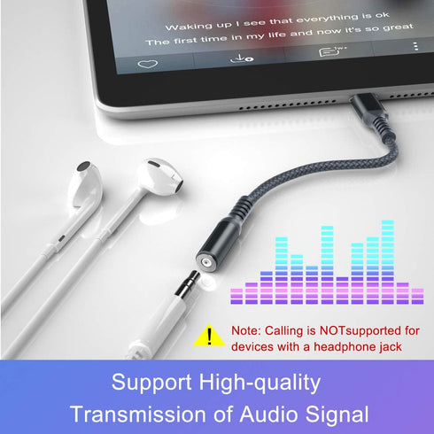 Elebase USB Type C to 3.5mm Adapter, 1/8 Inch Headphone Jack Audio Aux Converter for Samsung Galaxy Z Fold Flip, iPhone