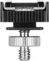 1/4 1/4"-20 Flash Shoe Mount Adapter to Thread Hole with Male Tripod Screw Adapter for Light Stands Umbrella Holder