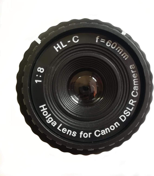 Holga HL-C 60mm f/8 Lens for Canon DSLR Camera in Black
