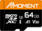 MMOMENT 64GB Micro SDXC Card - A1, UHS-I, U3, V30, Class10, Read Speed Up to 95 MB/s, SD Adapter Included