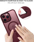 BENTOBEN iPhone 15 Pro Max Case, Slim Shockproof Magnetic Cover, Translucent Matte, Wine Red, Compatible with MagSafe