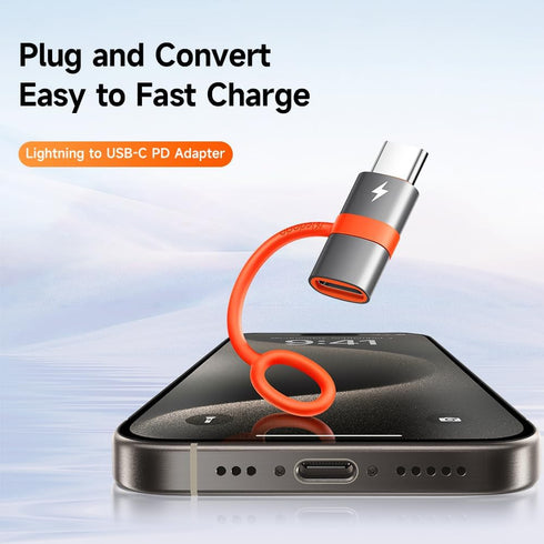 Mcdodo Lightning Female to USB C Male Adapter, 60W Fast Charging for iPhone 15/15 Pro/15 ProMax/iPad Pro/MacBook Pro