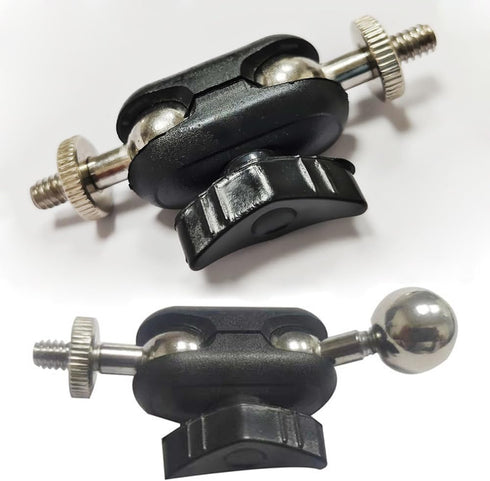 2 Pack Phone Holder Stand Arms, Dual Head 17mm Ball Joint + 1/4'' Screw Heavy Duty Magic Arm Camera Mount Connector