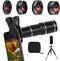 Phone Camera Lens Kit - 20X Telephoto Zoom, Wide Angle & Macro Lens for iPhone, Android Smartphones