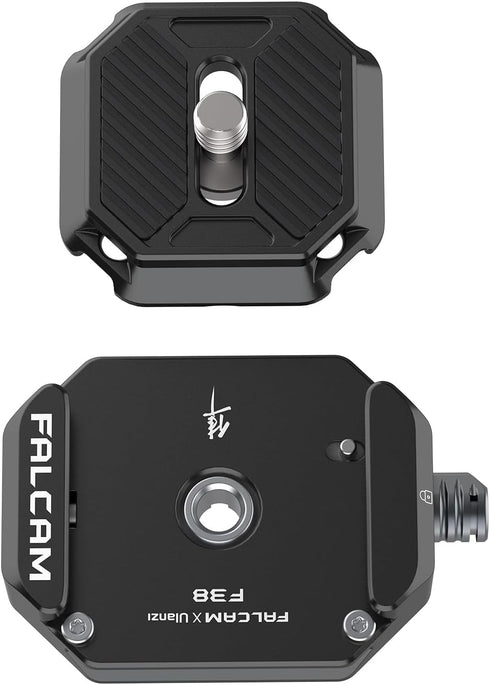 F38 Quick Release Kit V1, Plate for DSLR/Mirrorless Camera, Compatible with Tripod/Stabilizer/Gimbal/Slider, Arca