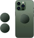 Metal Ring Plate for Phone Mount Car Holder Metal Stickers Plate Phone Magnet (Compatible with Magnetic Mounts) 1.50" Frosted Round, Green 2 Pack
