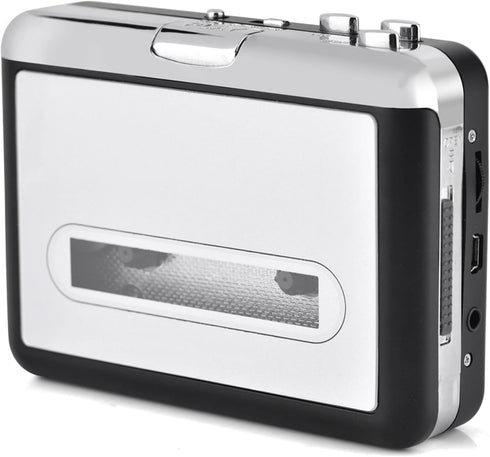 Vvikizy Cassette Cassette MP3 Cassette mp3 Cassette mp3 Microcassette Player USB Tape to PC CD Switcher Clear Stereo