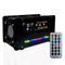EIELE Multi-Function Speaker AUX TF Playback Kit, Voice-Activated Level Indicator, Dual Channel Speaker, Black Case