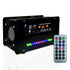 EIELE Multi-Function Speaker AUX TF Playback Kit, Voice-Activated Level Indicator, Dual Channel Speaker, Black Case