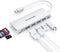LENTION USB C Hub with 4K HDMI, 3 USB 3.0, SD/Micro SD Card Reader, Compatible with 2023-2016 MacBook Pro, Air,