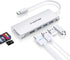 LENTION USB C Hub with 4K HDMI, 3 USB 3.0, SD/Micro SD Card Reader, Compatible with 2023-2016 MacBook Pro, Air,