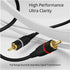TNP RCA Cables 12ft - Gold Plated 2RCA Male to 2RCA Male Stereo Audio Cable for Home Theater