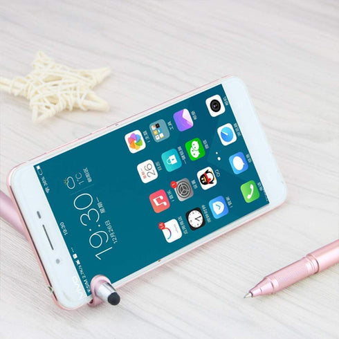 SITAKE Stylus Pen, 12 Pcs Multifunctional 3 in 1 Phone Holder + Capacitive Stylus + Ballpoint Pens, Mobile Phone Stand
