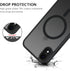 Telaso iPhone XR Case - Shockproof, Anti-Scratch, Matte Black, Full Body Protection, Compatible with MagSafe Charging.