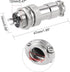 uxcell Aviation Connector Plug, 12mm 2 Terminals 7A 125V Waterproof Metal Fittings