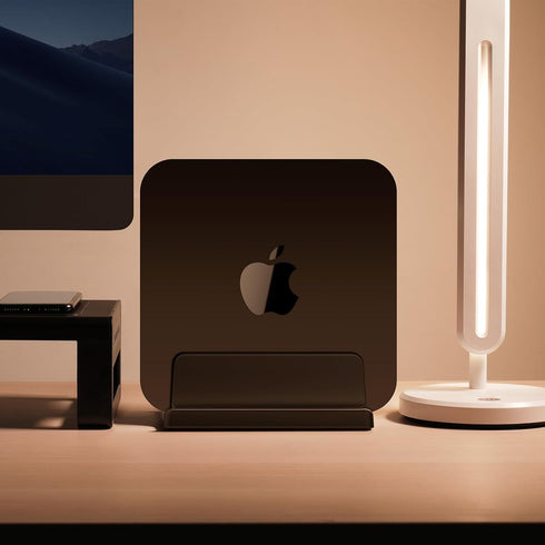 3-Slot Vertical Laptop Stand Holder, Adjustable ABS Plastic Desktop Notebook Dock, Space-Saving Vertical Laptop Stand