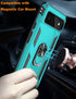 IKAZZ Google Pixel 6 Case, Military Grade Shockproof Heavy Duty Protection with Magnetic Kickstand, Turquoise