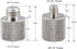CAMVATE 1/4" Female to 3/8" Male Screw Adapter for Tripod and Camera Brass - 0910