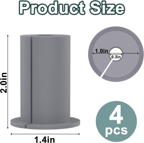 Mity rain 4PCS Grommets 1 inch Wall for Starlink Cable, Accessories Compatible with Starlink Mount for Streaming