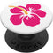 Hibiscus Flower Pink on White Hawaiian PopSockets Grip and Stand for Phones and Tablets