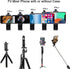 EszkozTA 360 1/4" (Black-1 Pack) Cell Phone Tripod Mount Adapter, Universal Phone Holder Adjustable Clamp, Degree