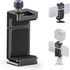 ULANZI MA33 Metal Phone Tripod Mount with 2 Cold Shoes, Adjustable Smartphone Tripod Adapter for iPhone and Samsung
