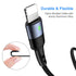 USAMS 2Pack 1FT Multi Charging Cable, Nylon Braided 4-in-1 USB Cord for Galaxy S20/S10/S9/S8/S7 & More.