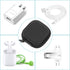 Earbud Case, Cridoz EVA Earphone Holder with Carabiner for Wireless Earbuds, Bluetooth Headset Organizer